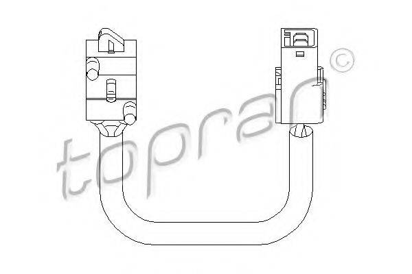 TOPRAN 722628 Вимикач, привід зчеплення (Tempomat)