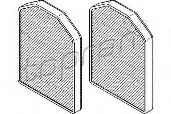 TOPRAN 113278 Фільтр, повітря у внутрішньому просторі