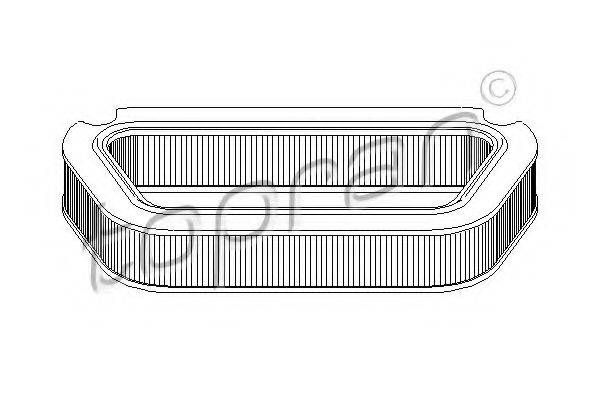 TOPRAN 113276 Фільтр, повітря у внутрішньому просторі