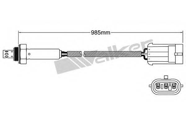 WALKER PRODUCTS 25023816 Лямбда-зонд