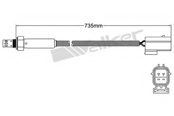 WALKER PRODUCTS 25024817 Лямбда-зонд