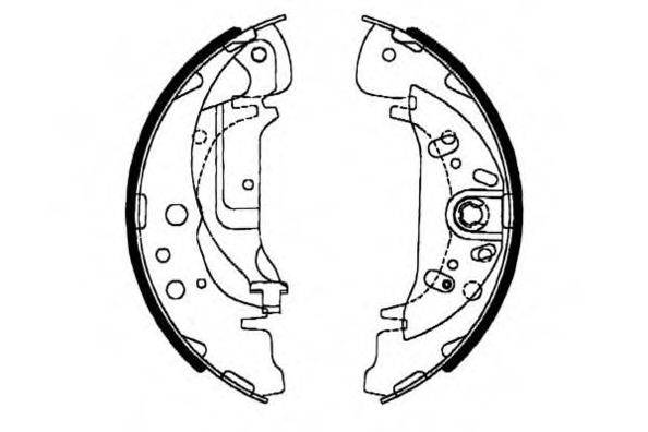 E.T.F. 090583 Комплект гальмівних колодок