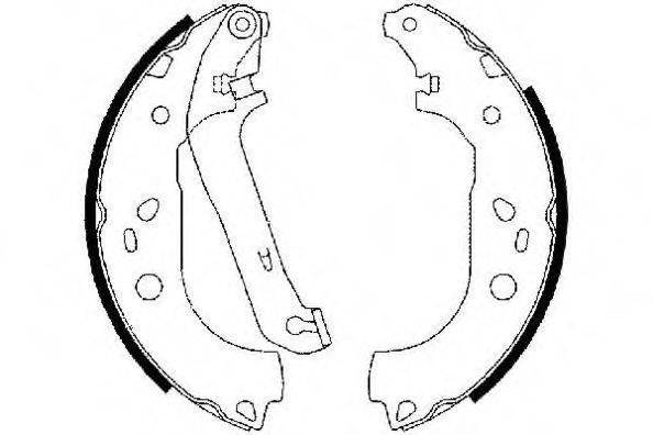 E.T.F. 090636 Комплект гальмівних колодок