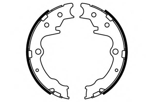 E.T.F. 090699 Комплект гальмівних колодок; Комплект гальмівних колодок, стоянкова гальмівна система