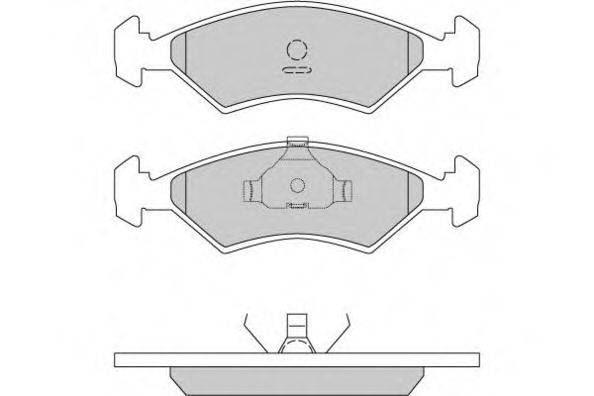 E.T.F. 1201631 Комплект гальмівних колодок, дискове гальмо