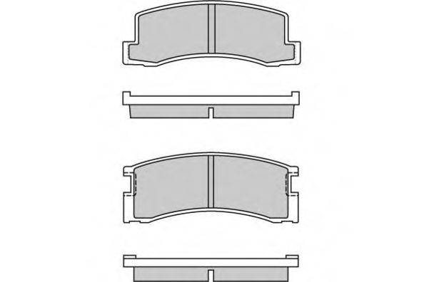 E.T.F. 120309 Комплект гальмівних колодок, дискове гальмо