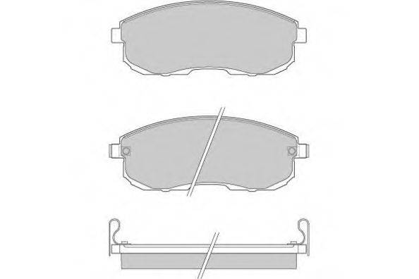 E.T.F. 120443 Комплект гальмівних колодок, дискове гальмо