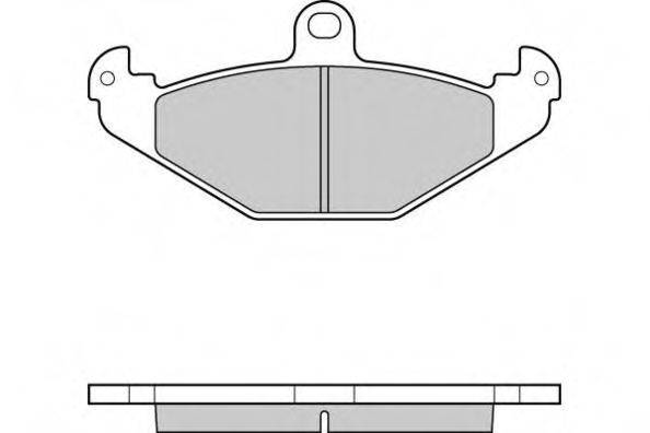 E.T.F. 120553 Комплект гальмівних колодок, дискове гальмо