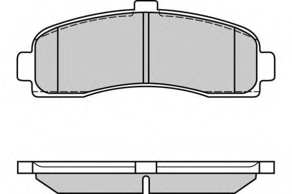E.T.F. 120563 Комплект гальмівних колодок, дискове гальмо