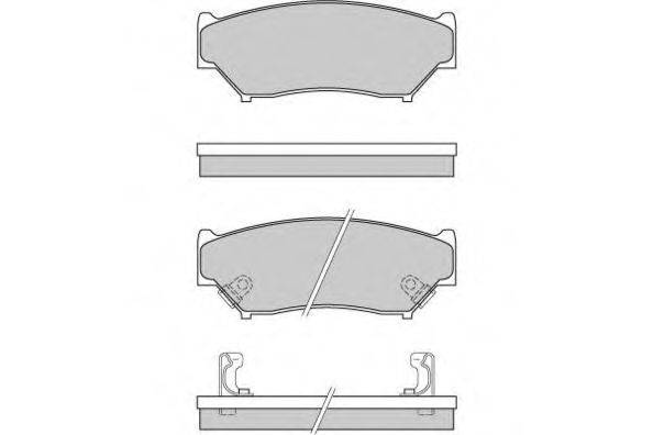 E.T.F. 120620 Комплект гальмівних колодок, дискове гальмо
