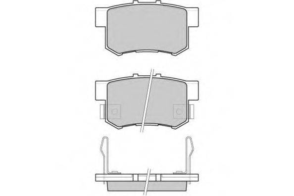 E.T.F. 120750 Комплект гальмівних колодок, дискове гальмо