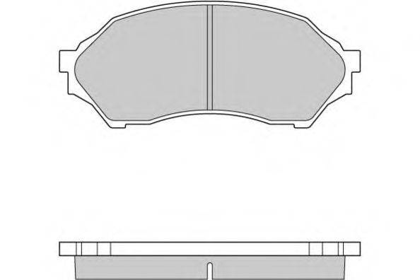 E.T.F. 120895 Комплект гальмівних колодок, дискове гальмо