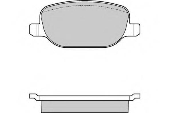 E.T.F. 121024 Комплект гальмівних колодок, дискове гальмо