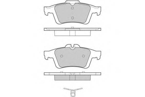E.T.F. 121217 Комплект гальмівних колодок, дискове гальмо