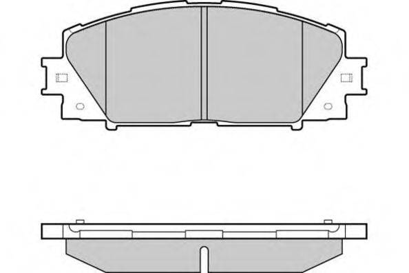 E.T.F. 121249 Комплект гальмівних колодок, дискове гальмо