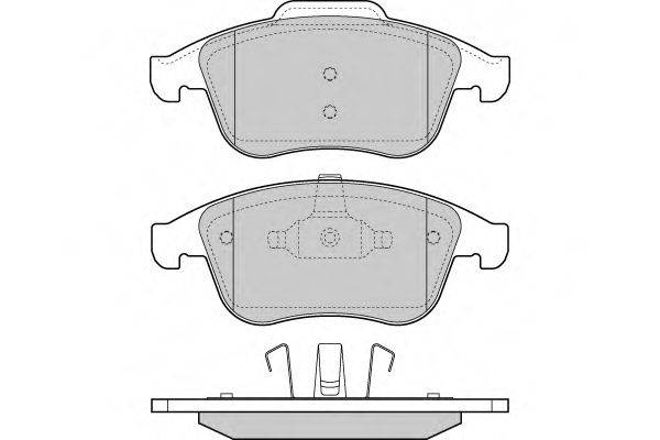 E.T.F. 121431 Комплект гальмівних колодок, дискове гальмо