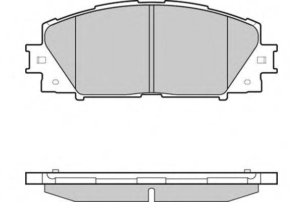 E.T.F. 121498 Комплект гальмівних колодок, дискове гальмо