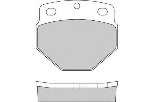 E.T.F. 125248 Комплект гальмівних колодок, дискове гальмо