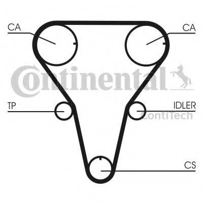 CONTITECH CT1047K1 Комплект ременя ГРМ