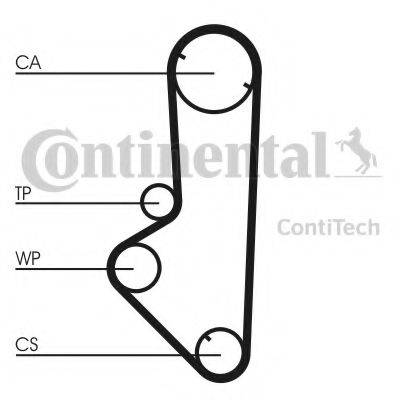 CONTITECH CT707K1 Комплект ременя ГРМ