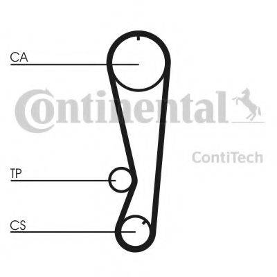 CONTITECH CT827 Ремінь ГРМ