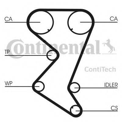 CONTITECH CT1138K1 Комплект ременя ГРМ