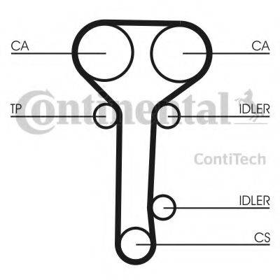 CONTITECH CT978K2 Комплект ременя ГРМ