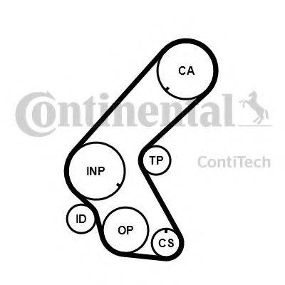 CONTITECH CT1014 Ремінь ГРМ