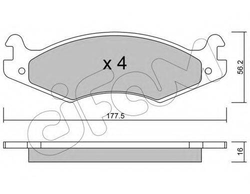 CIFAM 8221330 Комплект гальмівних колодок, дискове гальмо