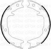 CIFAM 153265 Комплект гальмівних колодок, стоянкова гальмівна система