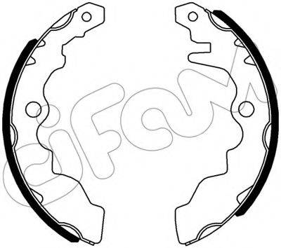 CIFAM 153630 Комплект гальмівних колодок