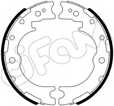 CIFAM 153637 Комплект гальмівних колодок, стоянкова гальмівна система