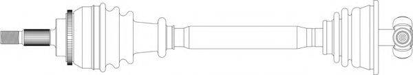 GENERAL RICAMBI RE3257 Приводний вал