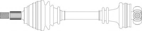 GENERAL RICAMBI SA3037 Приводний вал