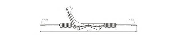 GENERAL RICAMBI FO4016 Рульовий механізм