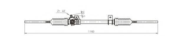 GENERAL RICAMBI RE4010 Рульовий механізм