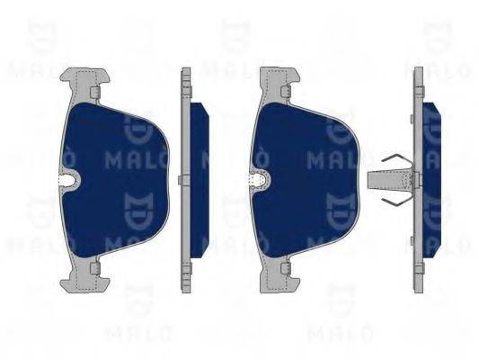 MALO 1050083 Комплект гальмівних колодок, дискове гальмо