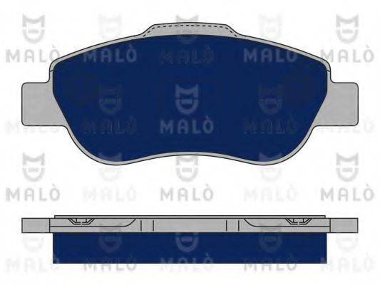 MALO 1050215 Комплект гальмівних колодок, дискове гальмо