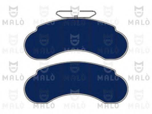 MALO 1050609 Комплект гальмівних колодок, дискове гальмо