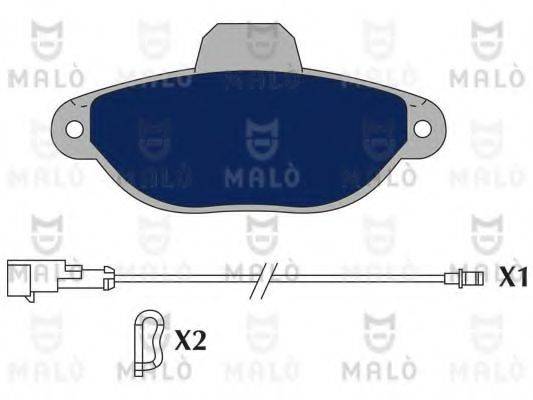 MALO 1050913 Комплект гальмівних колодок, дискове гальмо