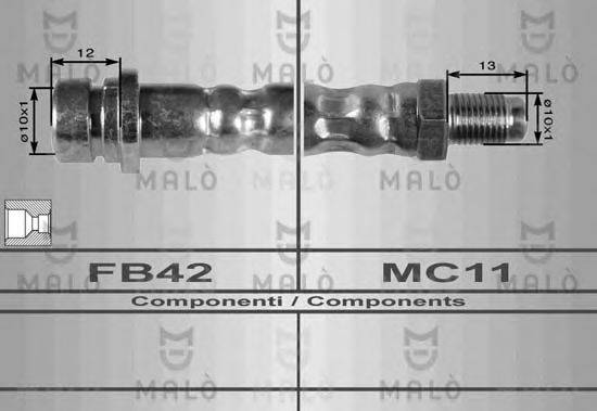 MALO 8011 Гальмівний шланг