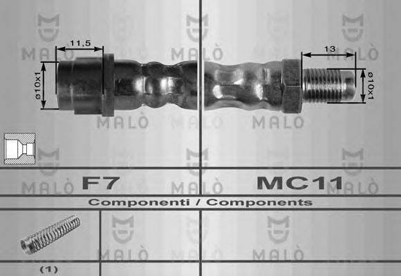 MALO 80195 Гальмівний шланг