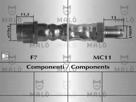 MALO 80236 Гальмівний шланг