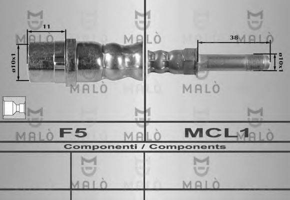 MALO 80245 Гальмівний шланг