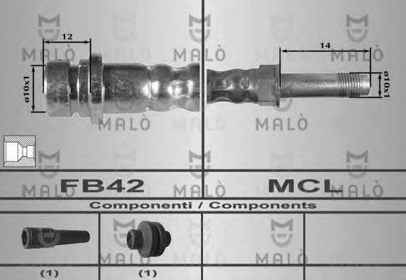 MALO 80246 Гальмівний шланг