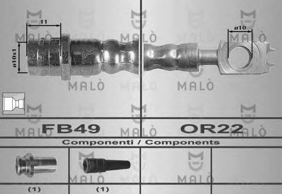 MALO 80275 Гальмівний шланг