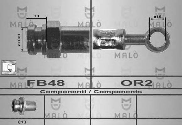 MALO 80276 Гальмівний шланг