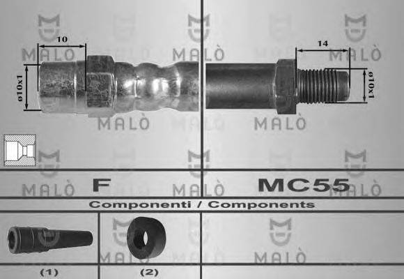 MALO 80301 Гальмівний шланг