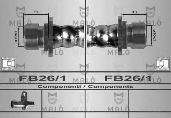 MALO 80313 Гальмівний шланг