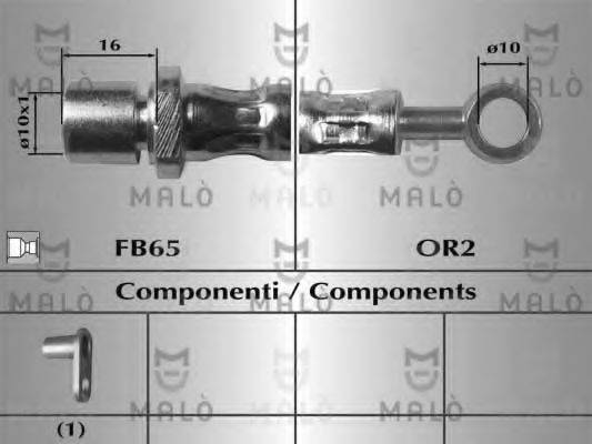 MALO 80379 Гальмівний шланг